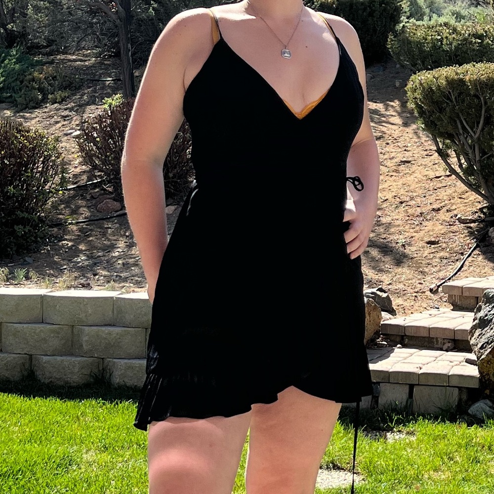 Free people black slip dress